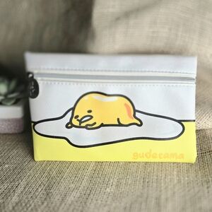 Gudetama The Lazy Egg Zip Pouch Cosmetic Bag